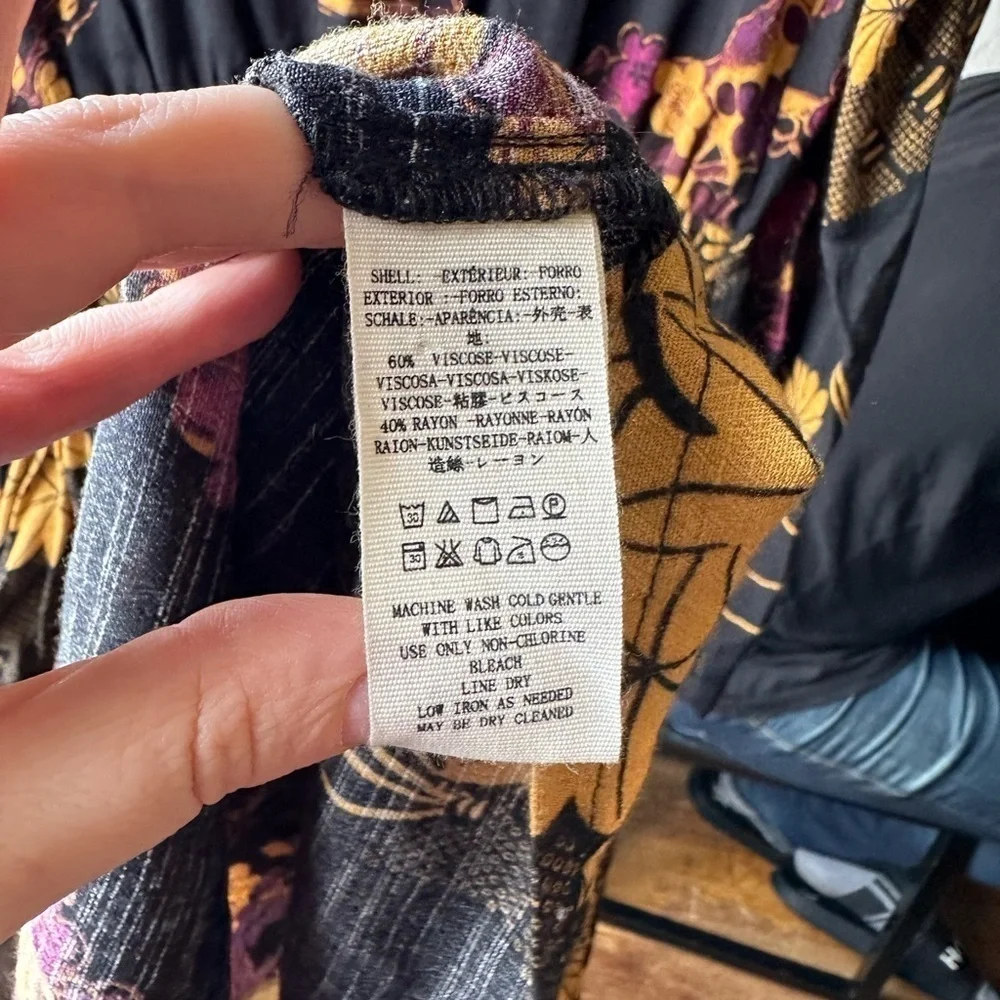Free People Fiesta Multicolor Floral Print dress